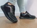 Buty damskie sportowe LAURA 36-41 czarne gruba podeszwa sznurowane