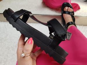 Modne sandały damskie 36-41 JULITA czarne 