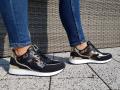 Sportowe buty damskie KAJA 36-41 czarne z dodatkiem złotego