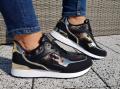 Sportowe buty damskie KAJA 36-41 czarne z dodatkiem złotego