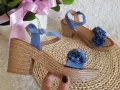 Lekkie-Sandaly-Damskie-Na-Slupku-OLIWIA-Brazowo-Niebieskie