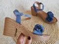 Lekkie-Sandaly-Damskie-Na-Slupku-OLIWIA-Brazowo-Niebieskie