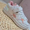 Nowoczesne-Buty-Sportowe-Dla-Dziewczynki-OLIWIA-Biale-Na-Rzep