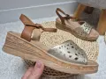 Sandaly-Damskie-Na-Koturnie-KALINA-Zlote-Skorzana-Wkladka