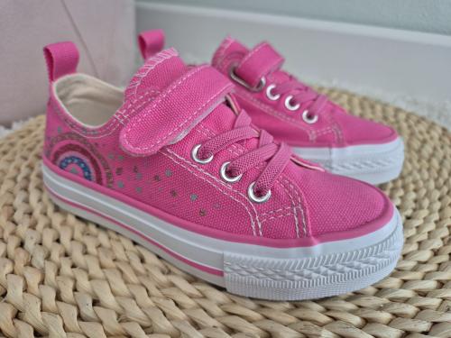 Trampki-Dla-Dziewczynki-Wygodne-Modne-Buty-Sportowe-JULKA-Kolor-Fuksja