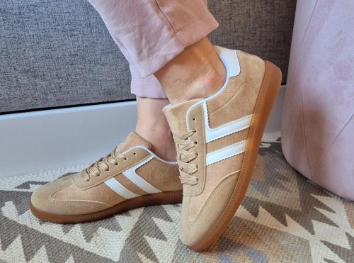 Buty-Sportowe-Damskie-Sneakersy-Modne-Bezowe-LUIZA