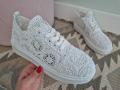 Buty-Sportowe-Damskie-ADA-Trampki-Koronka-Eleganckie-Gruba-Podeszwa