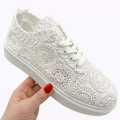 Buty-Sportowe-Damskie-ADA-Trampki-Koronka-Eleganckie-Gruba-Podeszwa