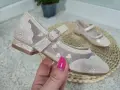 Eleganckie-Baleriny-Dla-Dziewczynki-ALICJA-Bezowe-Bokatowe-Na-Niskim-Obcasie