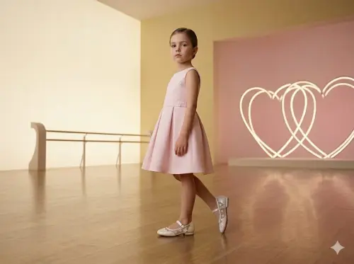 Eleganckie-Baleriny-Dla-Dziewczynki-ALICJA-Bezowe-Bokatowe-Na-Niskim-Obcasie