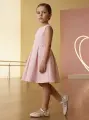 Eleganckie-Baleriny-Dla-Dziewczynki-ALICJA-Bezowe-Bokatowe-Na-Niskim-Obcasie