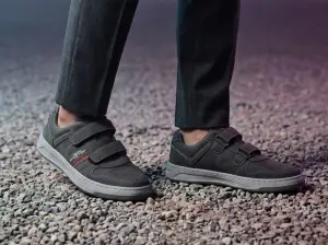 Sportowe Buty Męskie Na Rzepy Szyte Szare