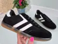 Damskie-Buty-Sportowe-Czarne-Zamszowe
