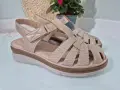 Sandaly-Damskie-Szerokie-Bezowe-miekkie-Mocne-Letnie