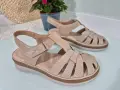 Sandaly-Damskie-Szerokie-Bezowe-miekkie-Mocne-Letnie