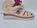 Sandaly-Damskie-Szerokie-Bezowe-miekkie-Mocne-Letnie