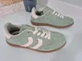 Buty-Sportowe-Damskie-Wygodne-Zielone-Trampki-Zamszowe