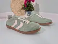 Buty-Sportowe-Damskie-Wygodne-Zielone-Trampki-Zamszowe