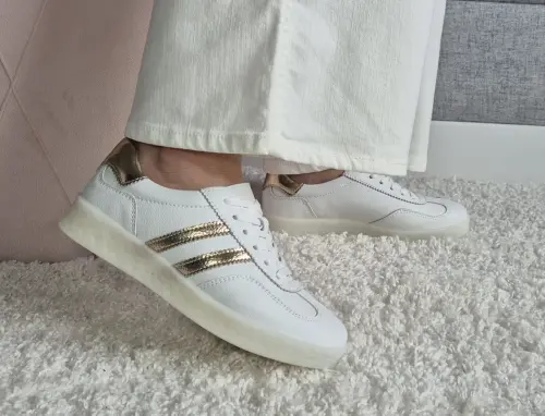 Biale-Buty-Sportowe-Damskie-Trampki-Skorzane-Sneakersy