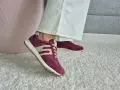 Buty-Sportowe-Damskie-Sneakersy-Zamszowe-Burgund