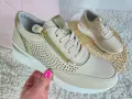 Sneakersy-Na-Koturnie-Skorzane-Bezowe-Buty-Sportowe-Damskie