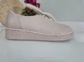 Bezowe-Skorzane-Buty-Damskie-Miekkie-Polbuty-Sznurowane