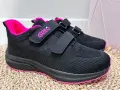Materialowe-Buty-Sportowe-Dla-Dziewczynki-czarne-Lekkie-Na-Dwa-Rzepy