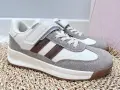 Sportowe-Buty-Dla-Dziewczynki-Sneakersy-Bezowe-Na-Rzep