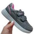 Lekkie-Buty-Sportowe-Dla-Dziewczynki-Szare-Na-Dwa-Rzepy