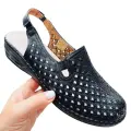 Sandaly-Damskie-Czarne-Na-Gumki-Kryte-Palce-Babciowe