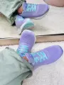 Modne-Buty-Sportowe-Damskie-Lawendowe-Gruba-Podeszwa