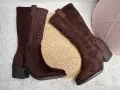Modne-Botki-Damskie-Dlugie-Kowbojki-Brazowe-Azurowe