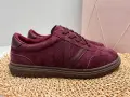 Skorzane-Buty-Sportowe-Damskie-Sneakersy-Bordowe-Zamszowe