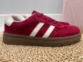 Modne-Buty-Sportowe-Damskie-Ze-Skóry-Naturalnej-Czerwone-Na-Platformie