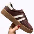 Skora-Naturalna-Buty-Sportowe-Damskie-Brazowe-Sznurowane