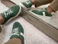 Buty-Sportowe-Damskie-Skorzane-Goodin-Zielone-Wygodne