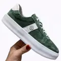 Buty-Sportowe-Damskie-Skorzane-Goodin-Zielone-Wygodne