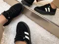 Czarne-Zamszowe-Sneakersy-Damskie-Skora-Naturalna-Z-Bialymi-Dodatkami