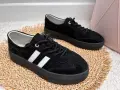 Czarne-Zamszowe-Sneakersy-Damskie-Skora-Naturalna-Z-Bialymi-Dodatkami