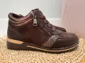 Lekkie-Buty-Sportowe-Damskie-Z-Wyzsza-Cholewka-Brazowe