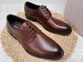 Eleganckie-Skorzane-Pantofle-Meskie-Brazowe