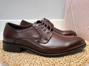 Półbuty Męskie Pantofle Brązowe Eleganckie 