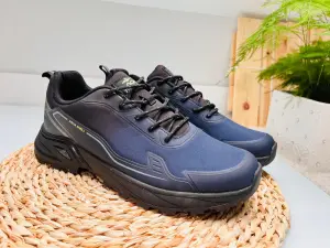 Wygodne Buty Sportowe Męskie Granatowe Odporne Na Wilgoć