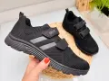 Lekkie-Buty-Sportowe-Meskie-Czarne-Na-Rzepy