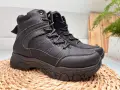 Buty-Meskie-Zimowe-Trekkingowe-Czarne-Dluzsza-Cholewka