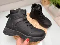 Buty-Meskie-Zimowe-Trekkingowe-Czarne-Dluzsza-Cholewka