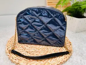 Torebka Damska Crossbody Pikowana Granatowa