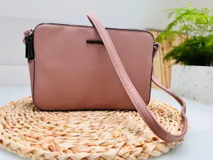 Minimalistyczna Torebka Damska Crossbody Beżowa Prostokątna