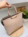 Elegancka-Torebka-Damska-Shopper-Bezowa