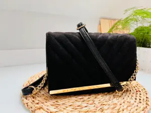 Wieczorowa Torebka Damska Czarna Elegancka